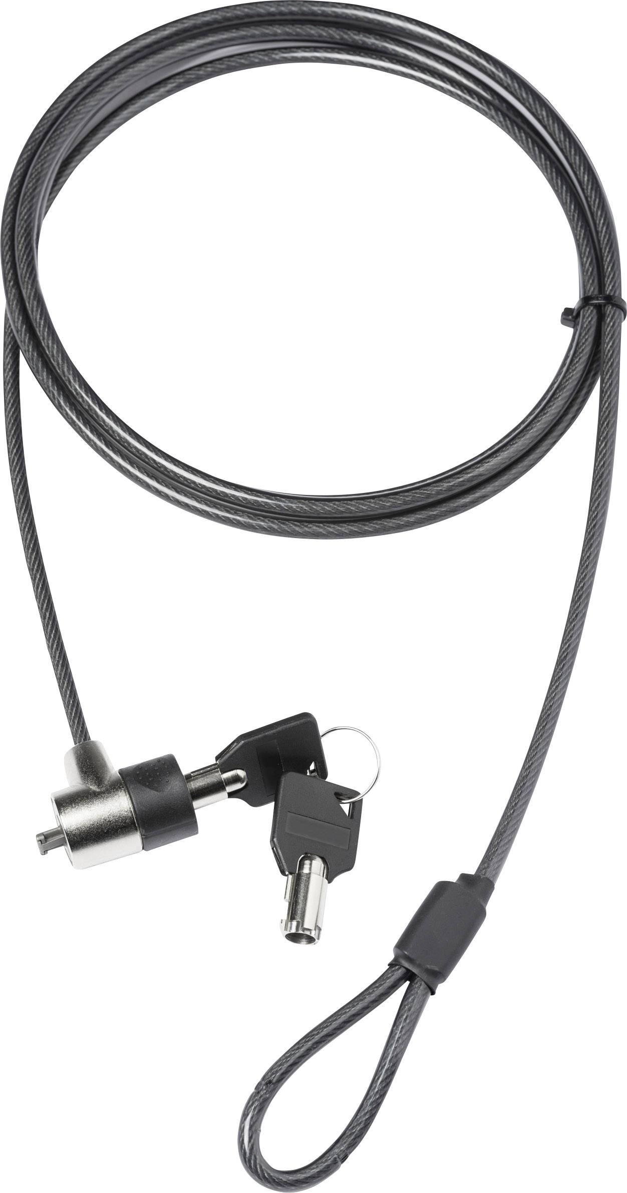 Dicota Laptopslot Sleutelslot Extra reservesleutel 2 m Security T-Lock Value, Single (3x7 mm slot)