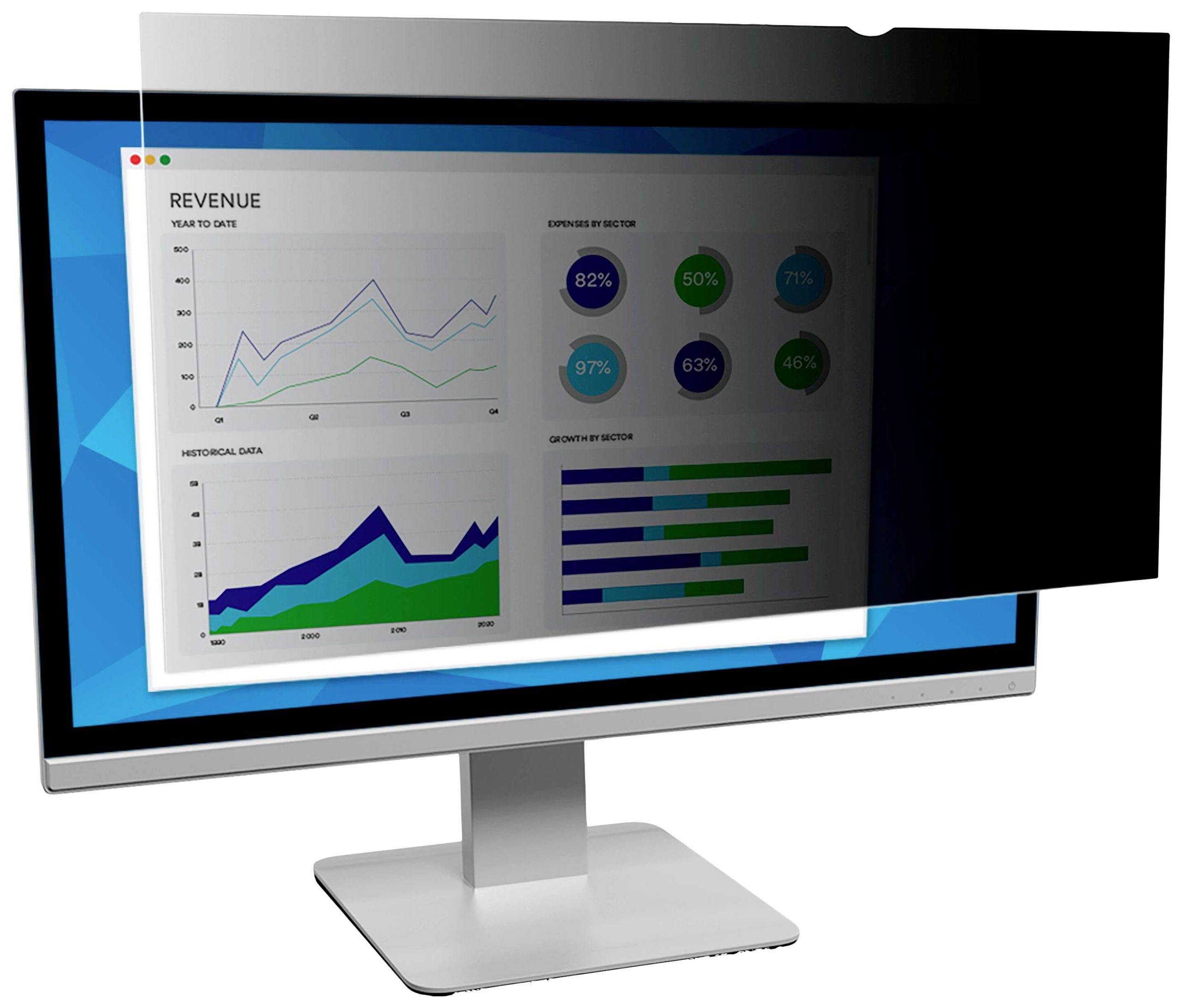 3M PF290W2B Privacyfolie Monitor 73,7 cm (29") Beeldverhouding: 21:9 7100042645 Universal