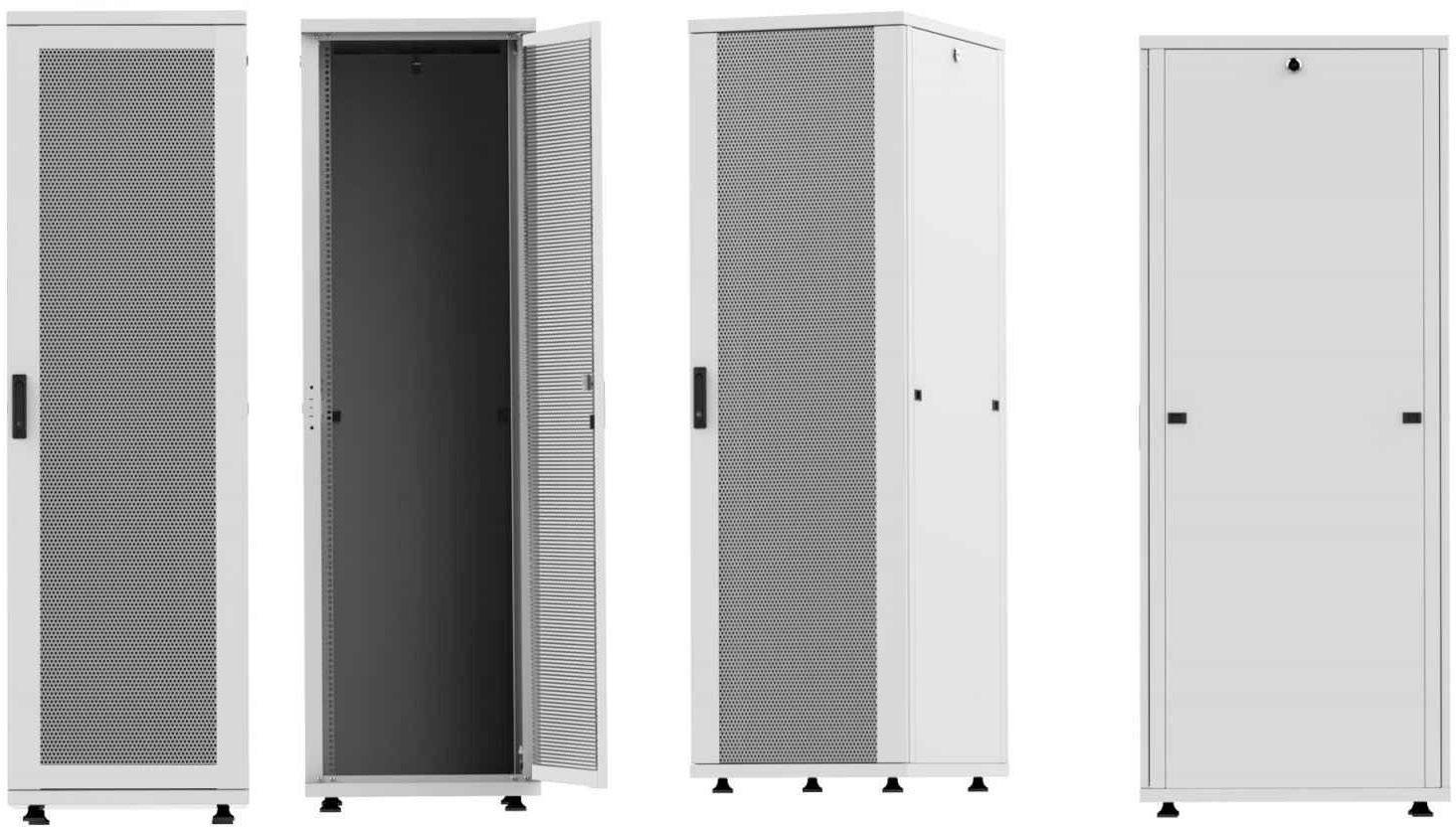 Intellinet 19" Serverschrank Basic Line 26 HE 1308x600x1000mm Flatpack Traglast 600kg grau 19inch-serverkast (b x h x d)
