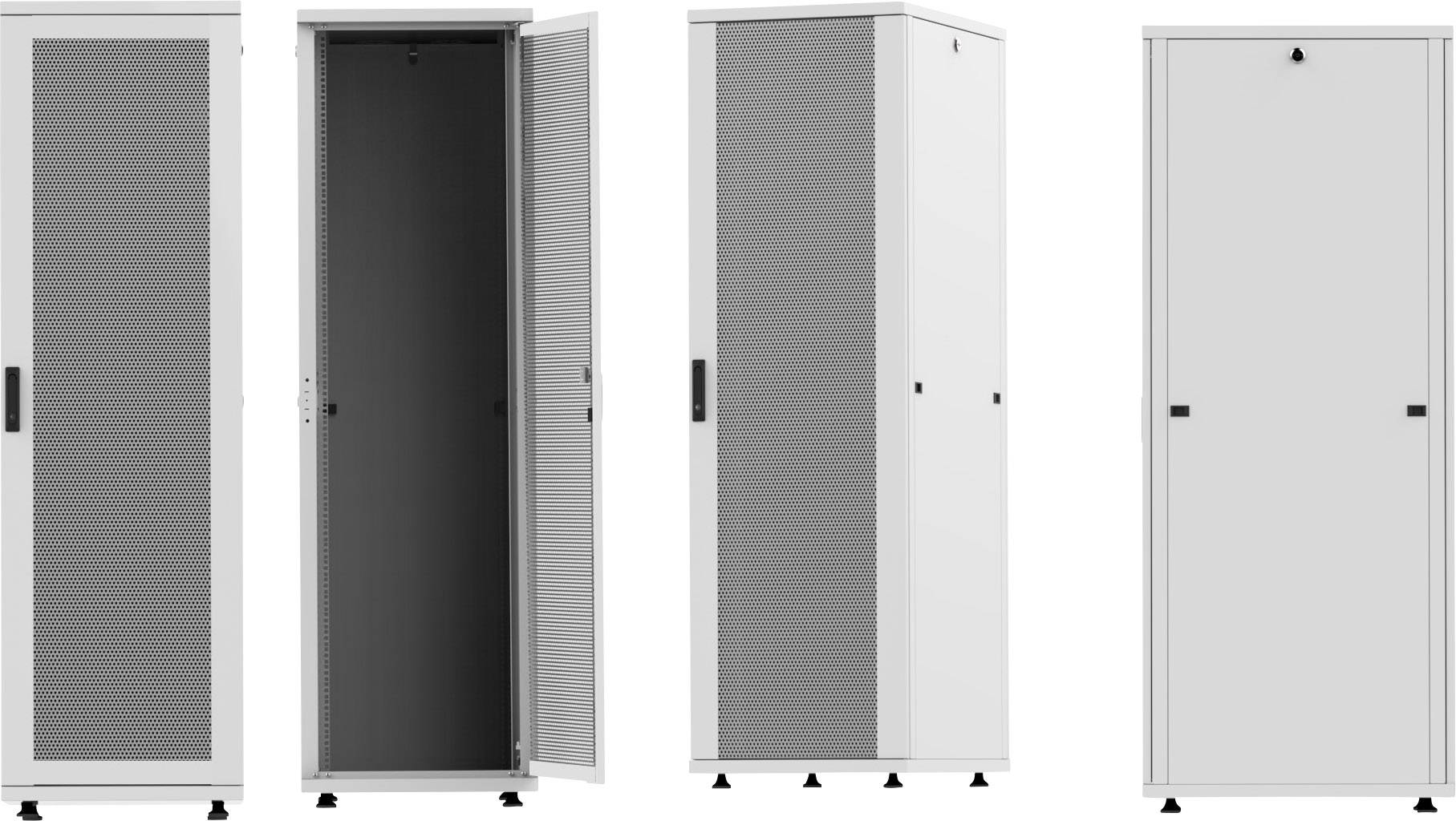 Intellinet 19" Serverschrank Basic Line 36 HE 1766x600x1000mm Flatpack Traglast 600kg grau 19inch-serverkast (b x h x d)