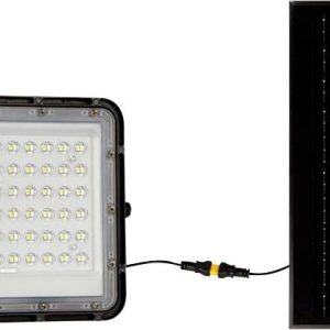 V-TAC VT-120W 7826 LED-schijnwerper, Zonne-energiemodule 15 W Neutraalwit Zwart