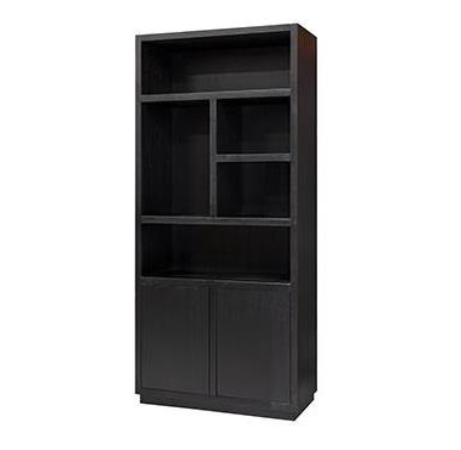 Richmond Boekenkast Oakura – 2 Deuren Zwart