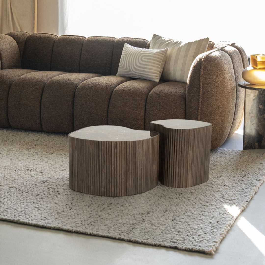 By-Boo Salontafel Set Nice – Bruin