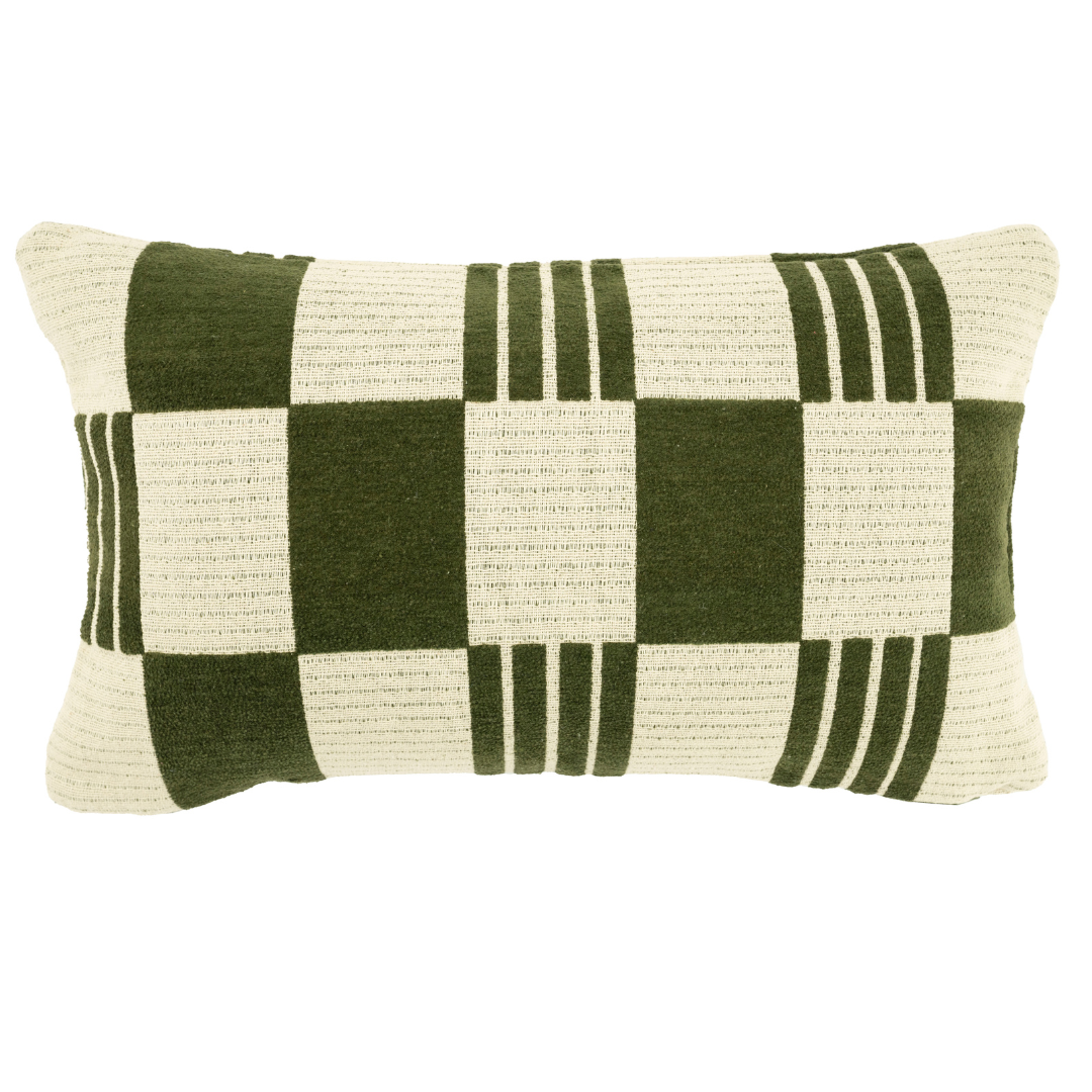By-Boo Kussen Twist 35×55 – Groen