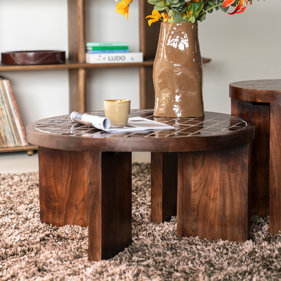 By-Boo Salontafel TiledUp – Bruin