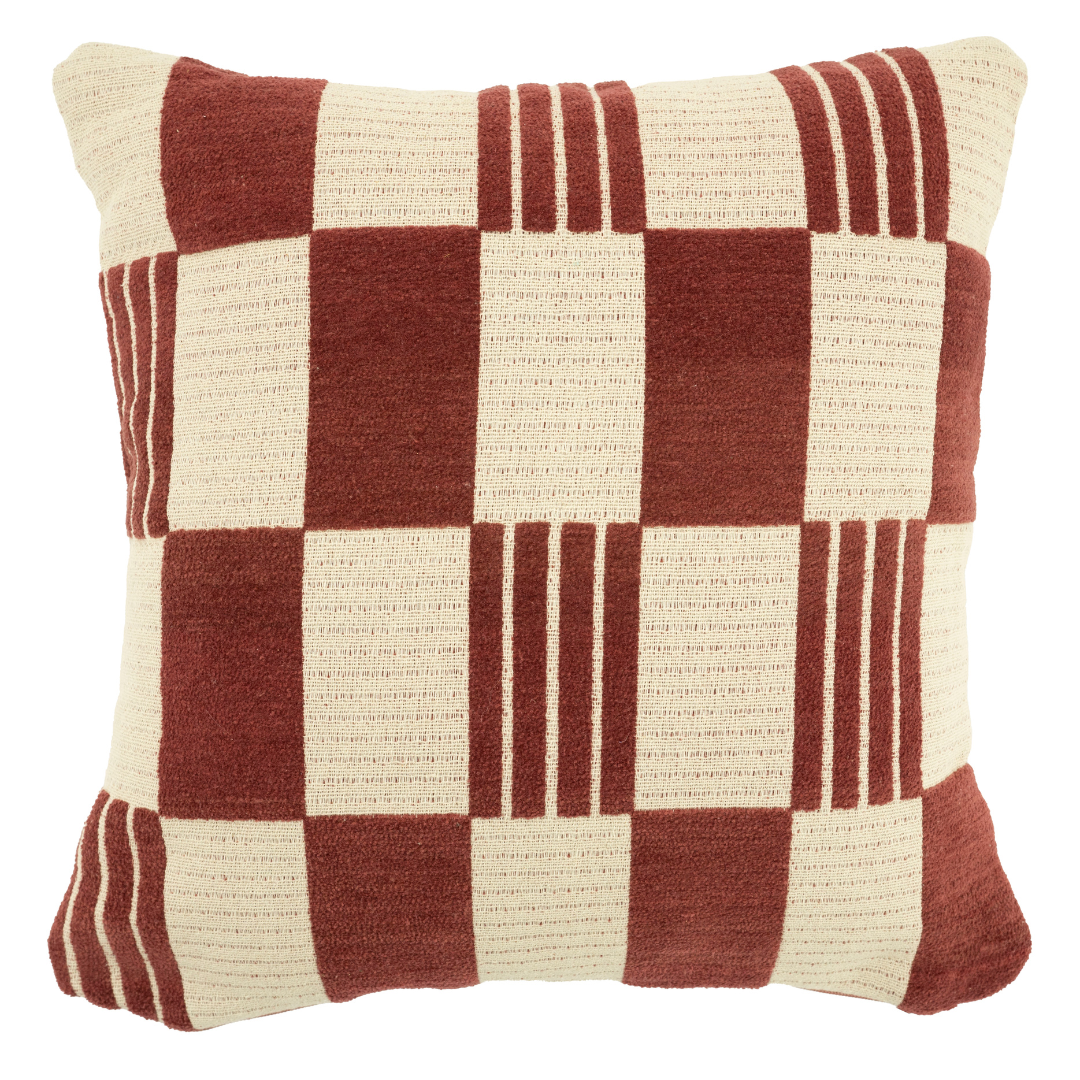 By-Boo Kussen Twist 45×45 – Burgundy