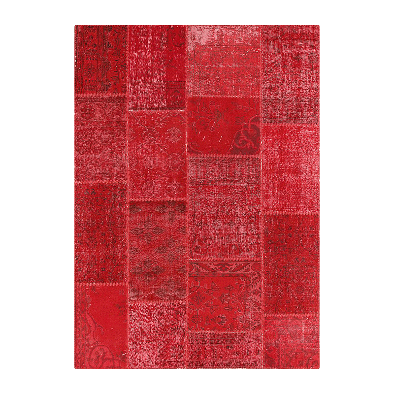 Vloerkleed Sohran Patchwork – Rood