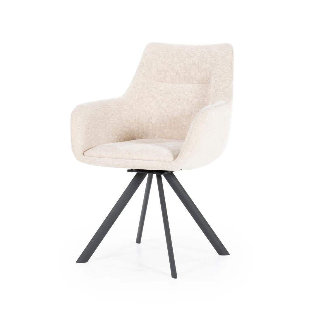 By-Boo Stoel Bliss met armleuning – Beige
