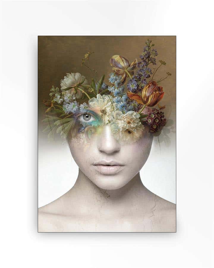 Urban Cotton Wandkleed in frame – Bloom