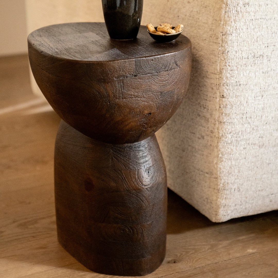 By-Boo Bijzettafel Cobble – Bruin