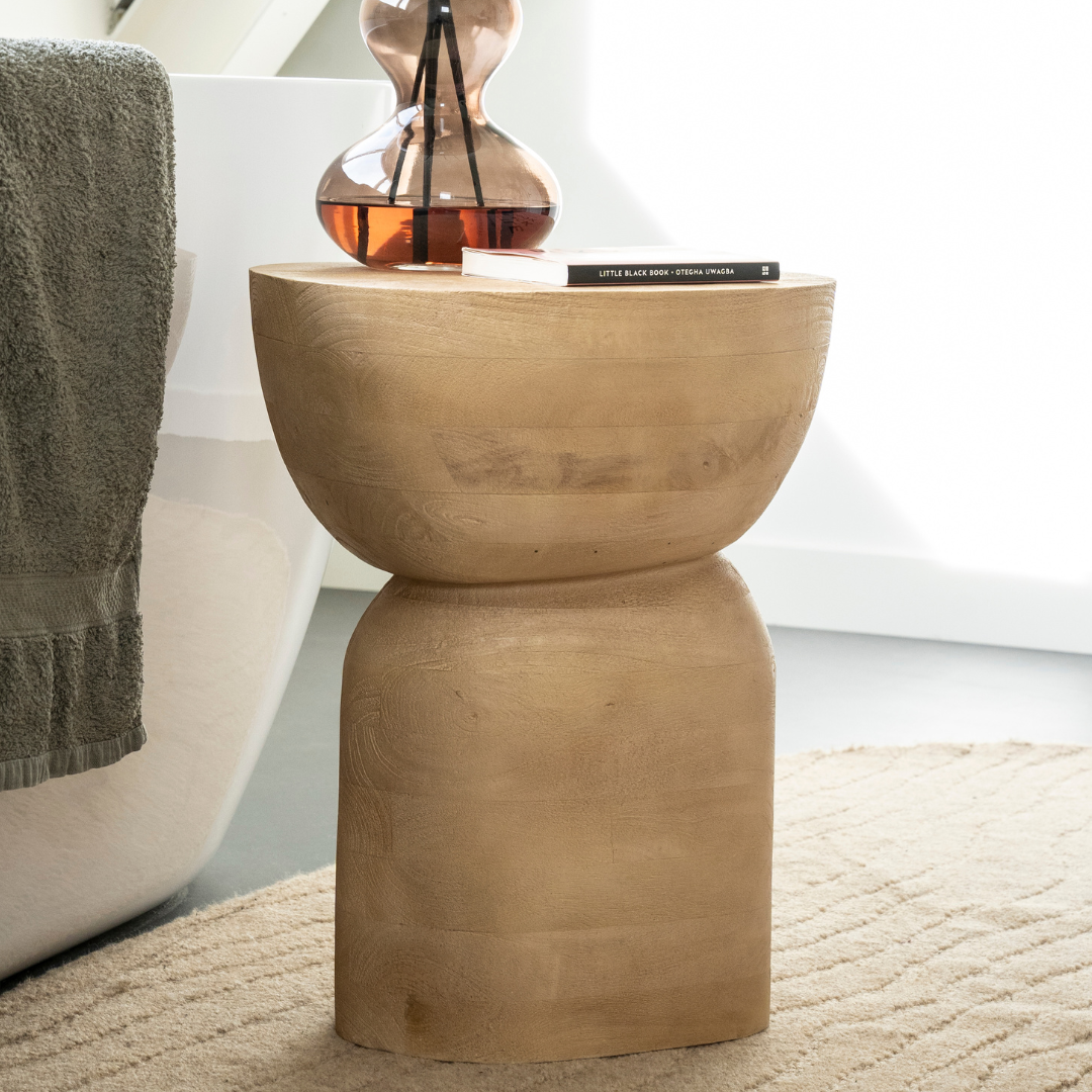 By-Boo Bijzettafel Cobble – Naturel