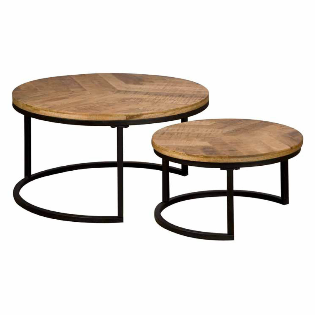 Tower Living Salontafel Set Viola 55 cm – Natural