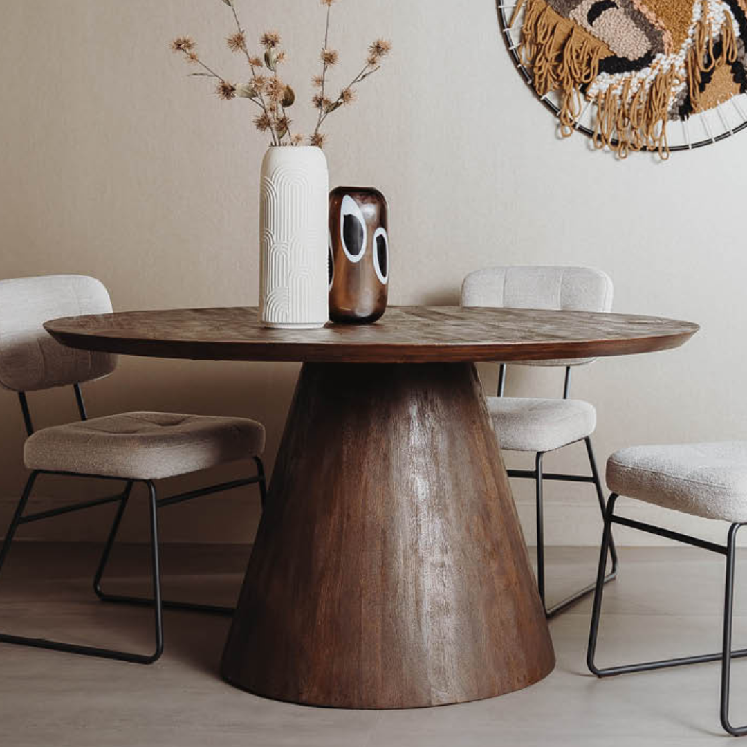 Tower Living Eettafel Premana 130 cm – Bruin