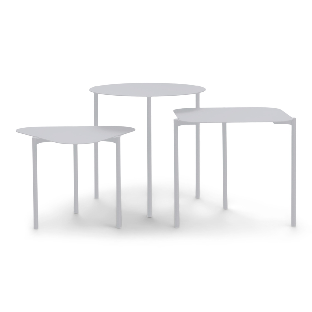 Spinder Design Bijzettafel DO-RE-MI Grijs – Set van 3