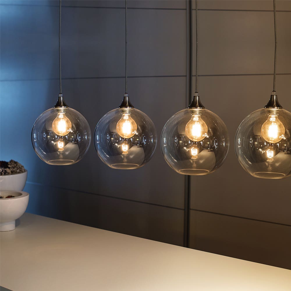 ETH Hanglamp Calvello Large – Geborsteld staal