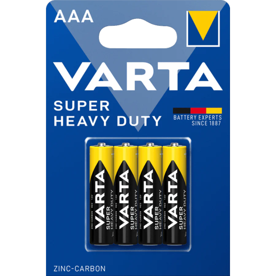 Varta Super Heavy Duty AAA-batterijen