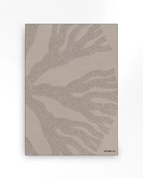 Urban Cotton Wandkleed in frame – Circle Light